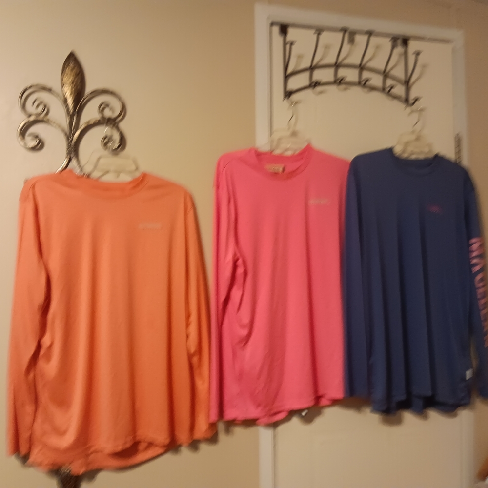 Magellan Outdoors Long Sleeve Tees - Orange, Pink, Blue